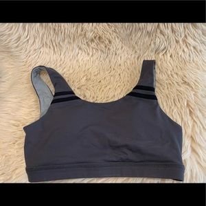 Varsity Sport Bra (Grey)